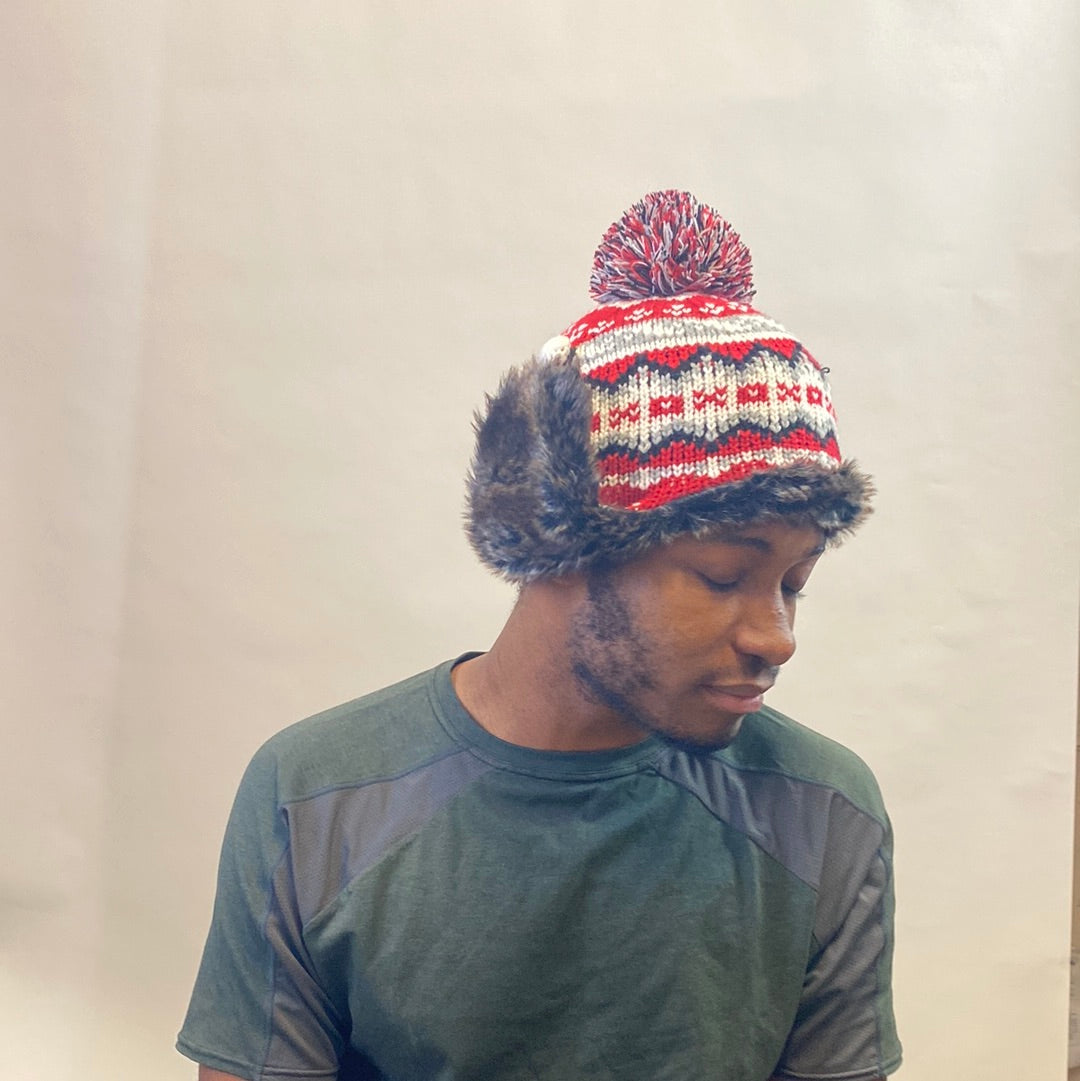 Recycled Nordic Ear Flap Beanie