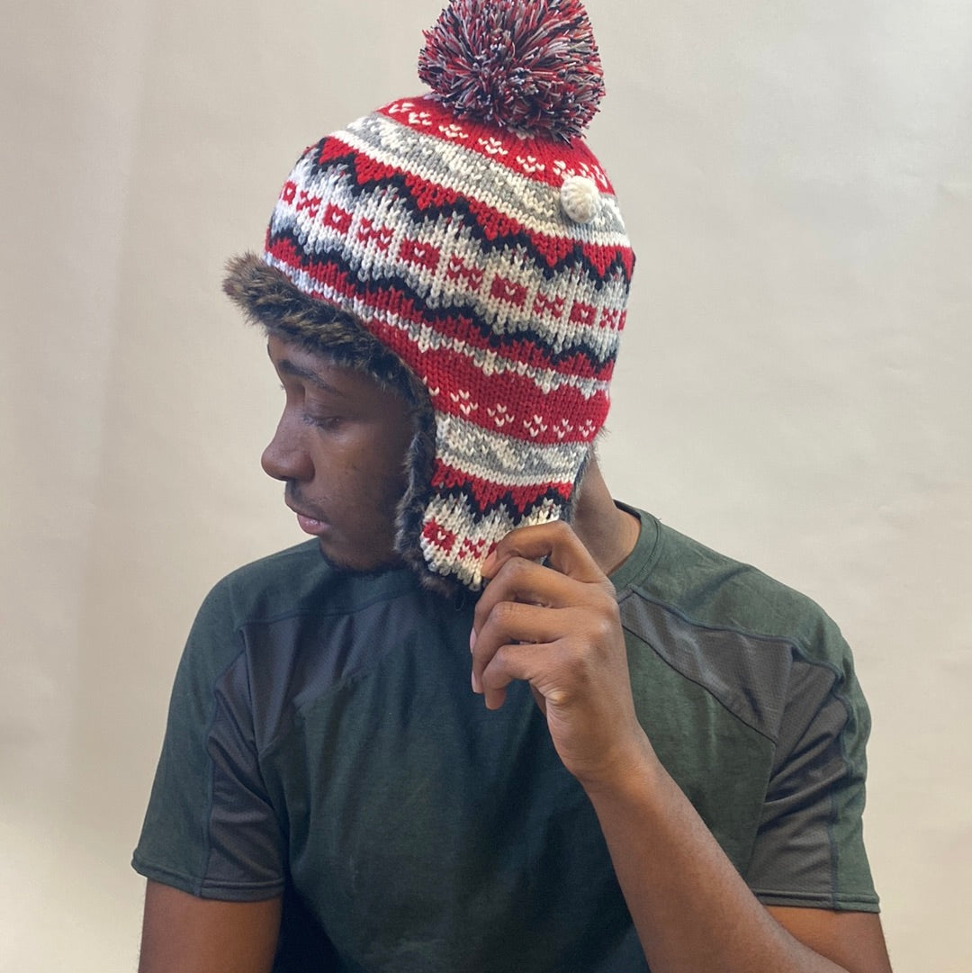 Recycled Nordic Ear Flap Beanie