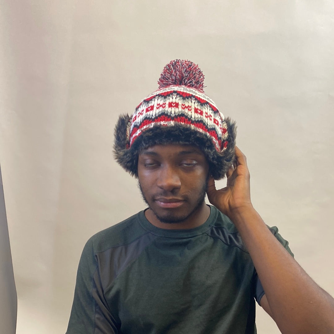 Recycled Nordic Ear Flap Beanie