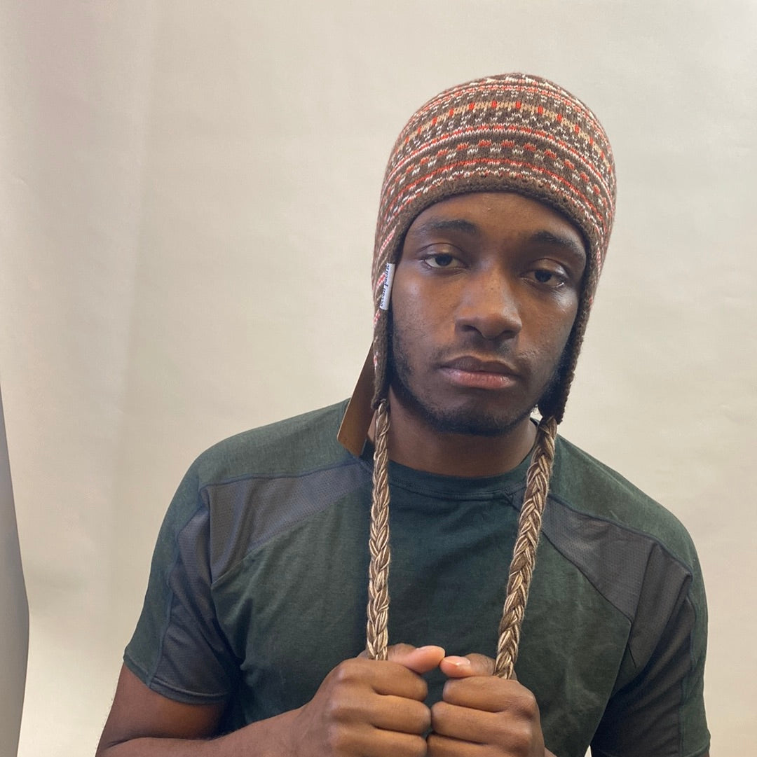 Recycled Fine Gauge Flap Beanie