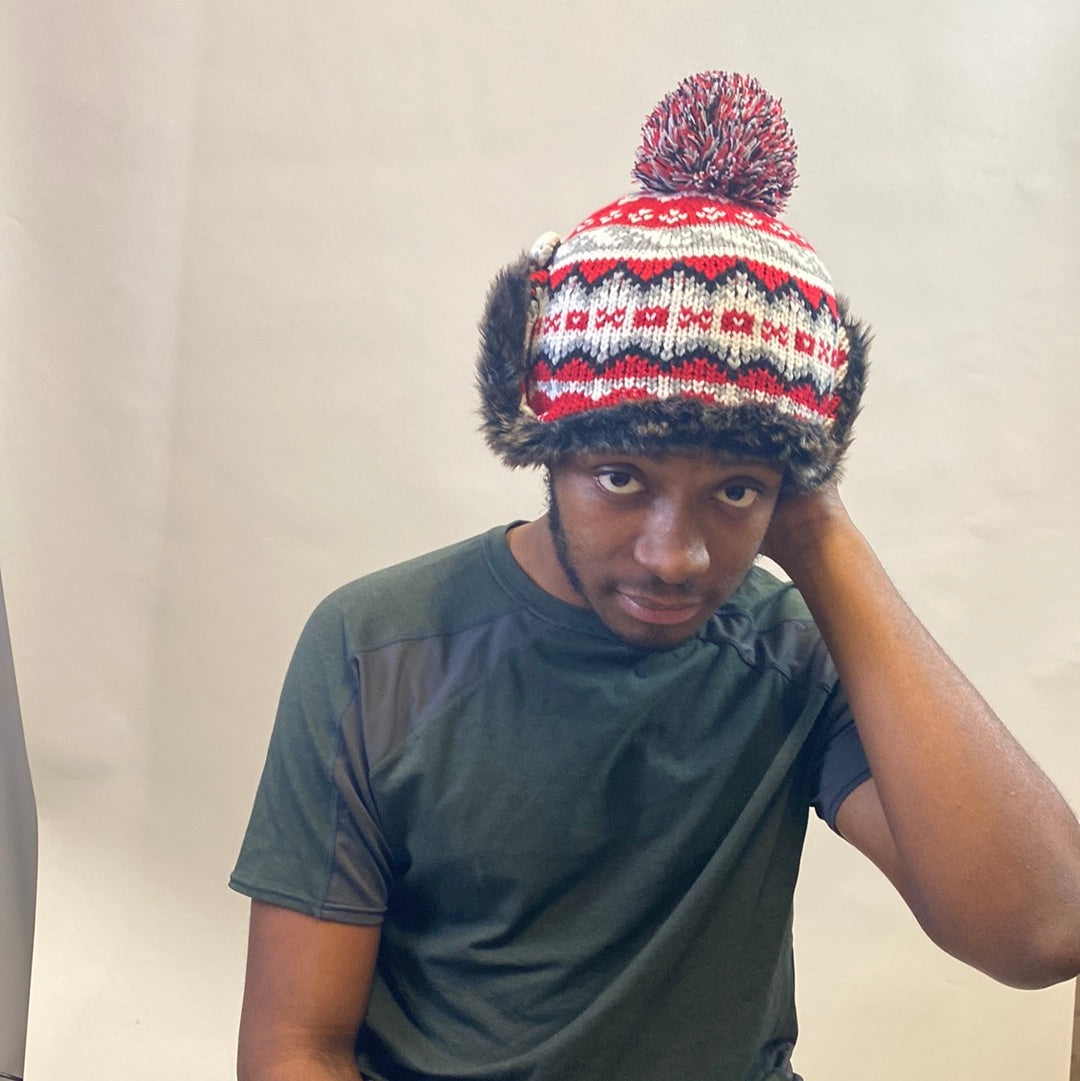 Recycled Nordic Ear Flap Beanie