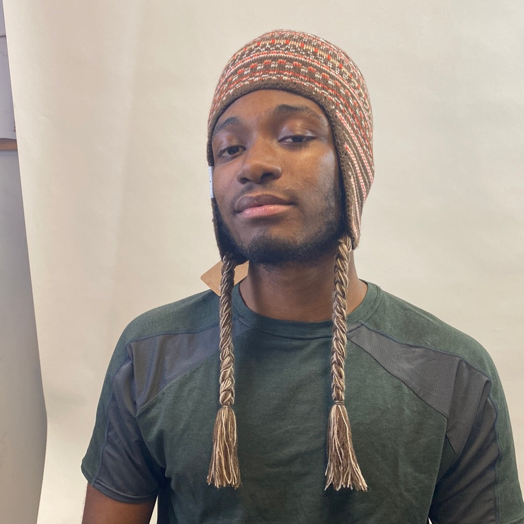 Recycled Fine Gauge Flap Beanie