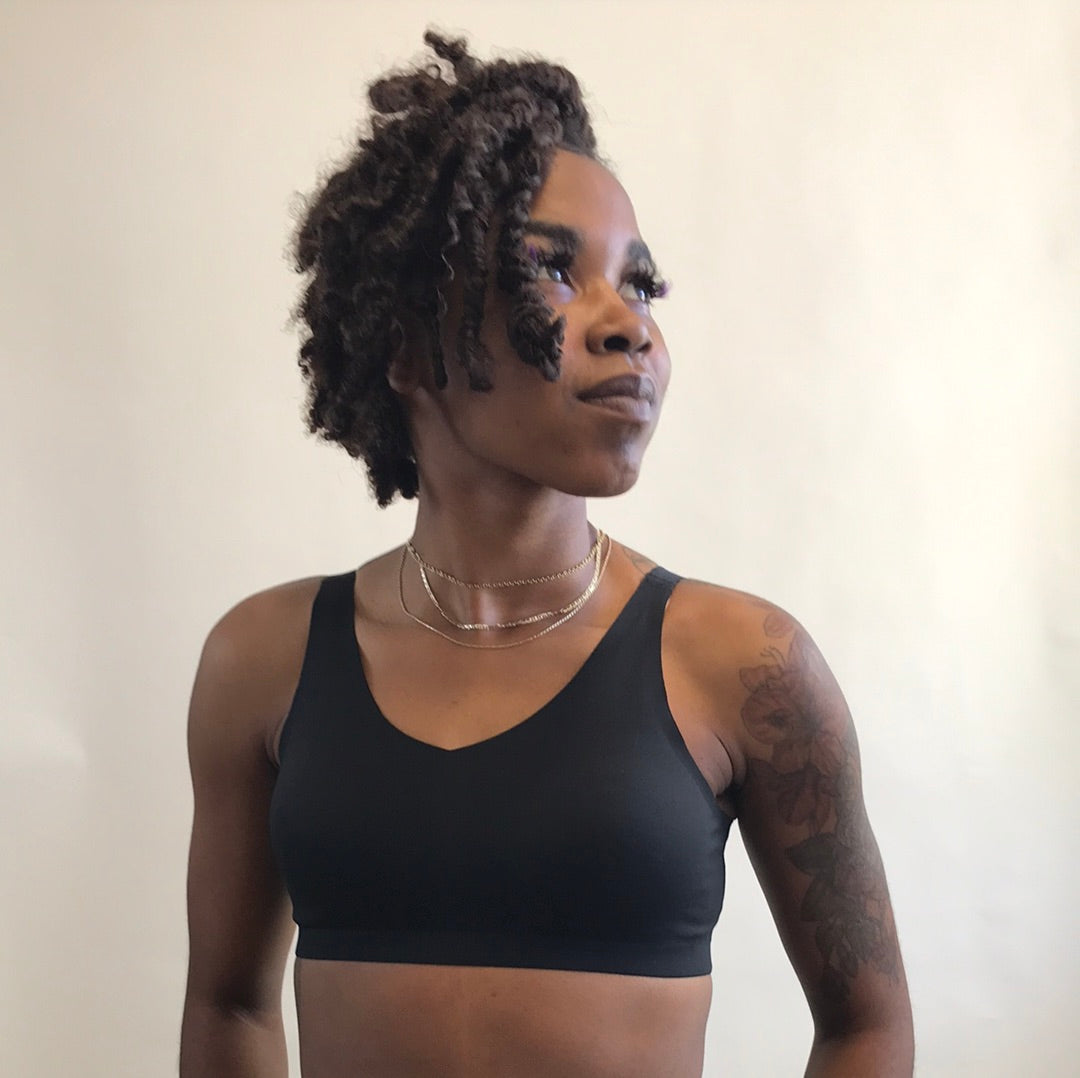 LAPIS Bonded Wirefree Bra Black