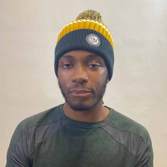 Recycled Striped Beanie QT