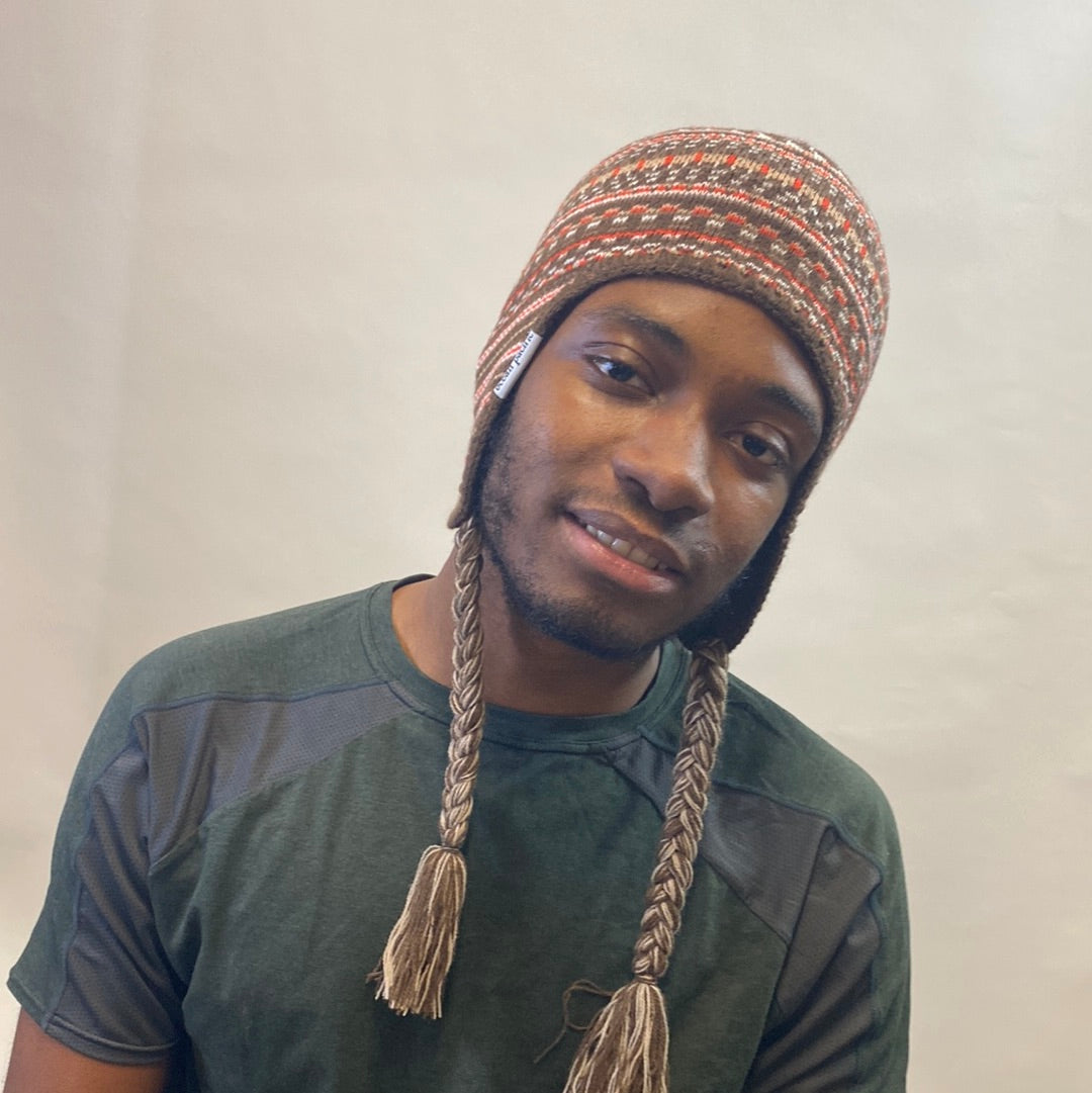 Recycled Fine Gauge Flap Beanie