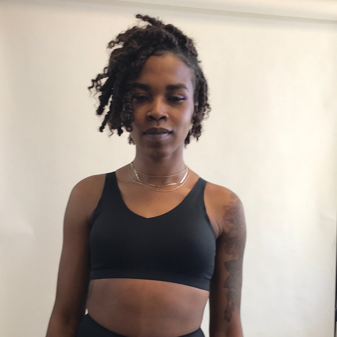 LAPIS Bonded Wirefree Bra Black